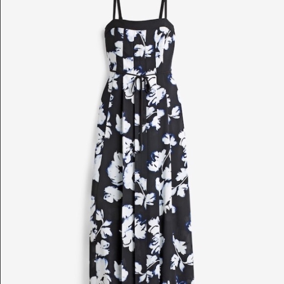 NWOT WHBM PLEATED FLORAL MAXI DRESS - Picture 4 of 4